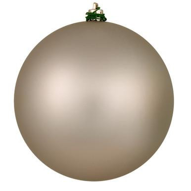Vickerman 10" Oat Matte Ball Christmas Ornament