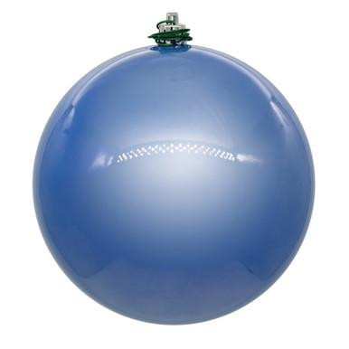  Vickerman 3" Periwinkle Pearl UV Drilled Ball Christmas Ornament 12 per bag 