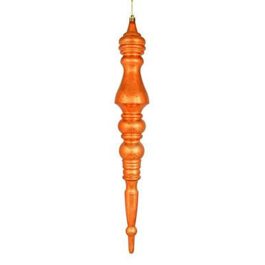  Vickerman 20" Burnish Orange Mercury Finial 