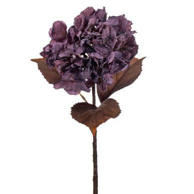 Vickerman 18.5" Purple Artificial Dried Hydrangea Spray 2 per Bag