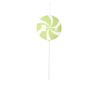 Vickerman 26" Green Flat Round Lollipop on stick