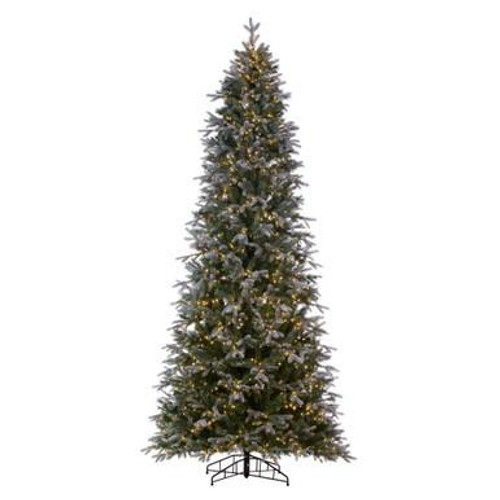  Vickerman K224568LED 6.5ft Frosted Douglas Fir Christmas Tree with Warm LED Lights 