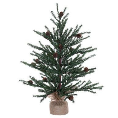  Vickerman B803919 18" Carmel Pine Table Top Christmas Tree with Cones 