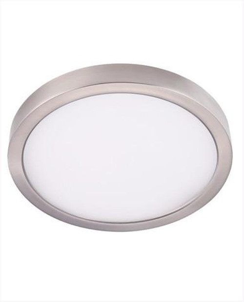 Cyber Tech Lighting Cyber Tech C147RD-DISK/NS - 8" Round LED Flush Mount Fixture - Soft White - Nickel Satin 