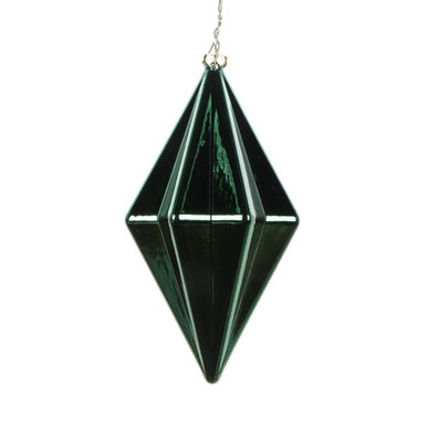 Vickerman MC212174D 5.5" Midnt Green Shiny Finial Orn 4/bag