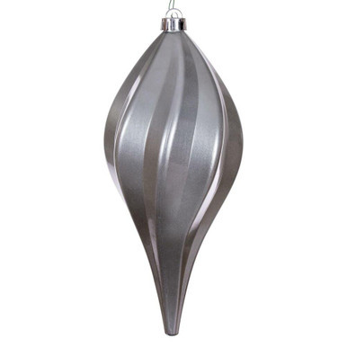 Vickerman N189687DCV 12" Pewter Candy Swirl Drop Drilled UV