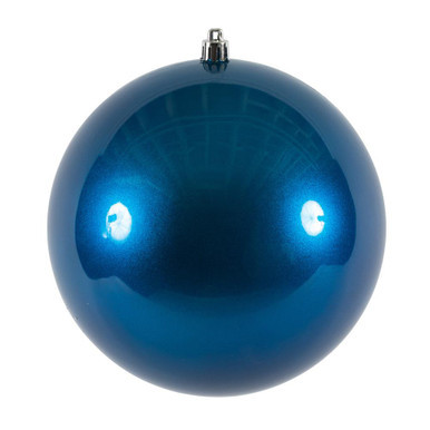 Vickerman N591502DCV 6" Blue Candy Ball UV Drilled 4/Bag