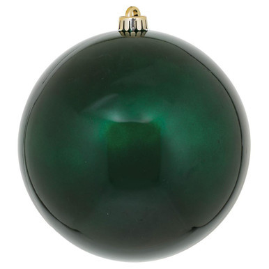 Vickerman N592074DCV 8" MidntGrn Candy Ball UV Drilled Cap