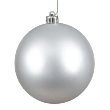 Vickerman N592507DMV 10" Silver Matte Ball UV Drilled Cap
