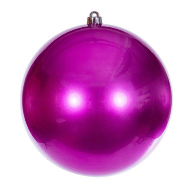 Vickerman N592559DCV 10" Hot Pink Candy Ball UV Drilled Cap