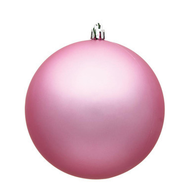 Vickerman N592579DMV 10" Pink Matte Ball UV Drilled Cap