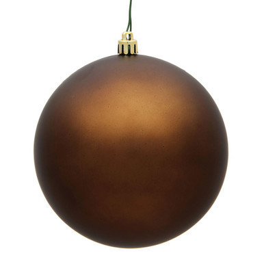 Vickerman N593076DMV 12" Mocha Matte Ball UV Drilled Cap