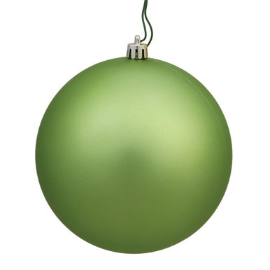  Vickerman N591554DMV 6" Celadon Matte Ball UV Drilled 4/Bg