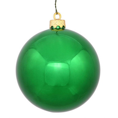 Vickerman N596804S 3" Christmas Green Shiny Ball 32/Box