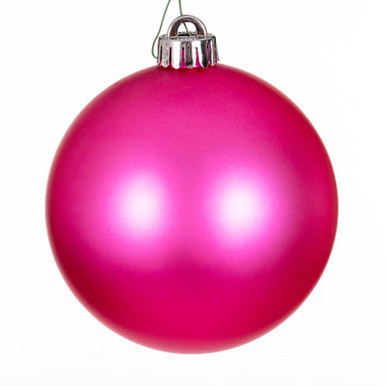 Vickerman N593059DMV 12" Hot Pink Matte Ball UV Drilled Cap