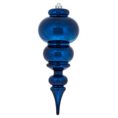  Vickerman N150631DSV 14" Midnt Blue Shiny Finial UV Drilled