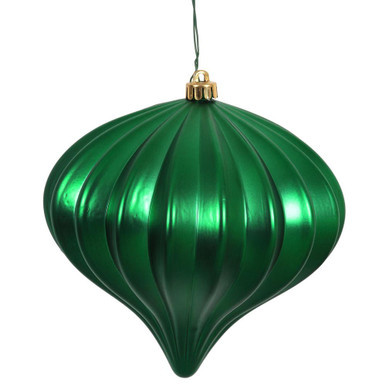 Vickerman N151204DMV 5.7" Green Matte Onion UV Drilled 3/Bag