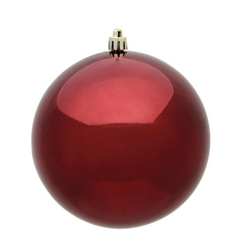  Vickerman N590765DSV 2.75" Burgundy Shiny Ball UV 12/Bag