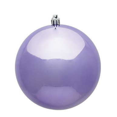  Vickerman N591586DSV 6" Lavender Shiny Ball UV 4/Bag
