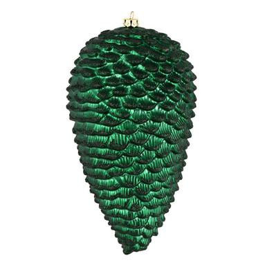  Vickerman N187374D - Midnight Green Pinecone Ornament 