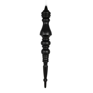 Vickerman N190917D - Black Finial Ornament
