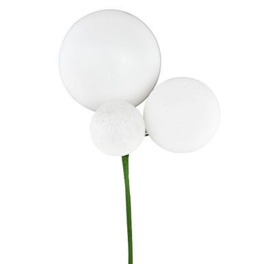 Vickerman N193111 - White Ball Ornament