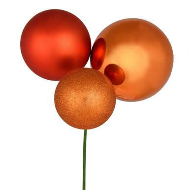 Vickerman N193218 - Burnished Orange Ball Ornament