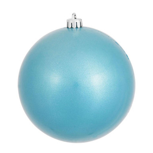  Vickerman N590812DCV 3" Turquoise Candy Ball UV Drilled 12/Bg
