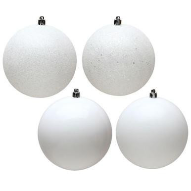 Vickerman N593011DA - White Ball Ornament