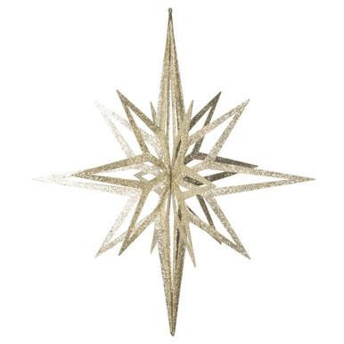 Vickerman M148538 - Champagne Star Ornament