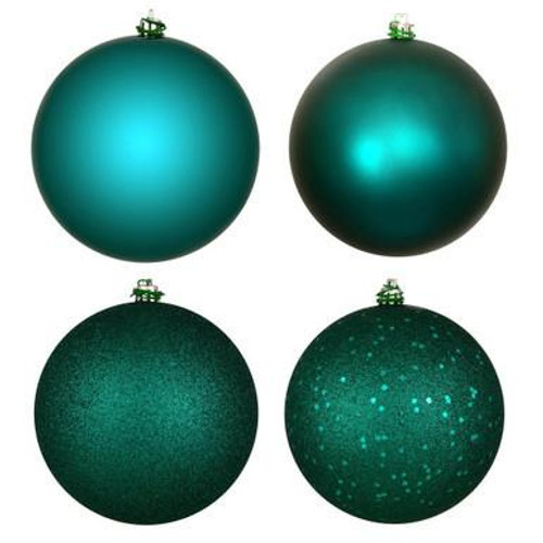  Vickerman N592541DA - Dark Teal Ball Ornament 