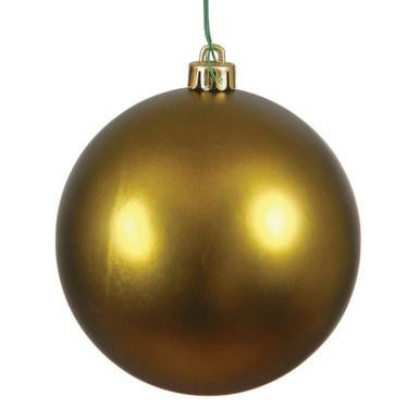 Vickerman N592514DMV - Olive Ball Ornament