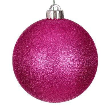 Vickerman N592559DG - Hot Pink Ball Ornament