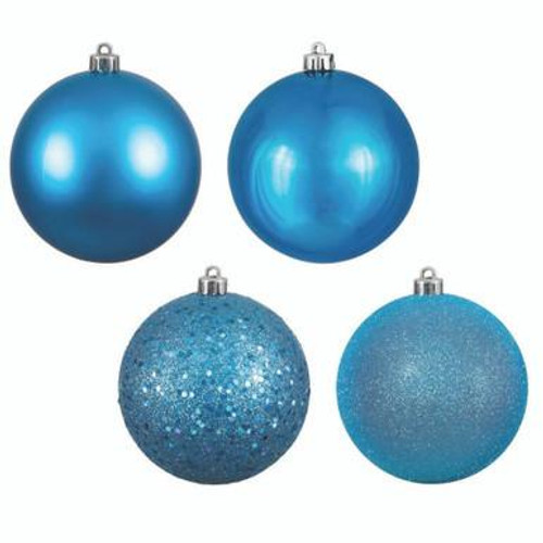  Vickerman N593012DA - Turquoise Ball Ornament 