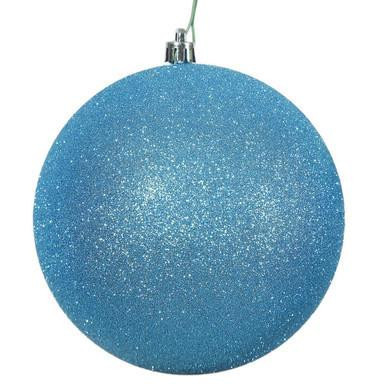 Vickerman N593012DG - Turquoise Ball Ornament