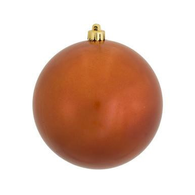 Vickerman N593018DCV - Burnished Orange Ball Ornament