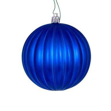 Vickerman N222202DMV - Blue Ball Ornament