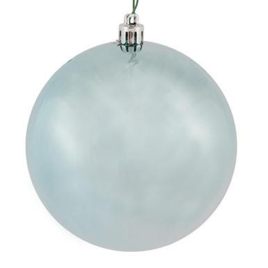  Vickerman N591032DSV - Baby Blue Ball Ornament 