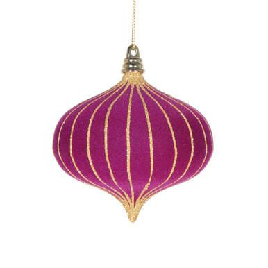 Vickerman MT229565 - Dark Purple Onion Ornament