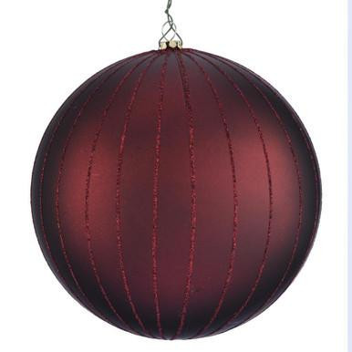  Vickerman MT211965D - Burgundy Ball Ornament 