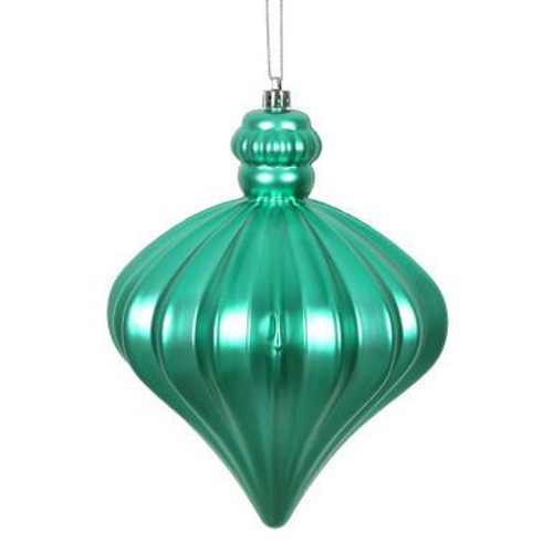  Vickerman N175842D - Teal Onion Ornament 