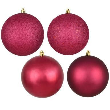 Vickerman N591221A - Berry Red Ball Ornament