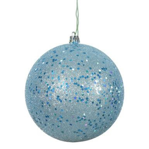  Vickerman N591232DQ - Baby Blue Ball Ornament 