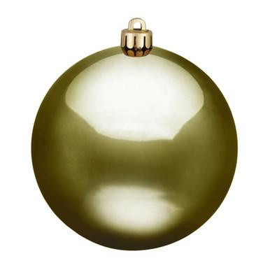 Vickerman N592014DSV - 8 inch Olive Ball Ornament