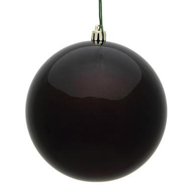 Vickerman N591275DCV - 4.75 inch Chocolate Ball Ornament - 4 pack
