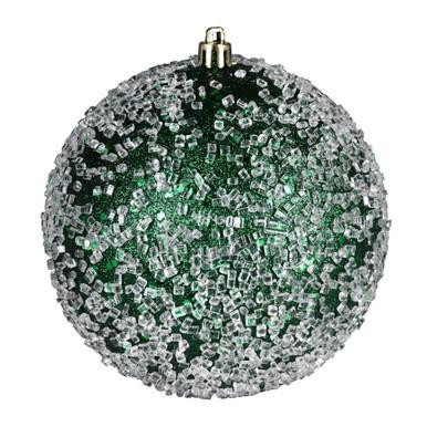 Vickerman N190224D - 4.75 inch Emerald Ball Ornament - 4 Pack