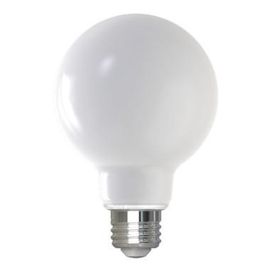  Bulbrite 776222 – 7W LED G25 Milky Globe Bulb – Cool White – Dimmable 