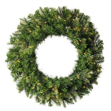 Vickerman 30" Green Artificial Wreath with LED Lights - Vickerman K224333LED
