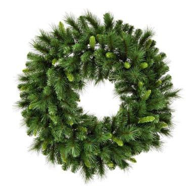 Vickerman 72" Green Mixed Pine Artificial Wreath - Vickerman G193772