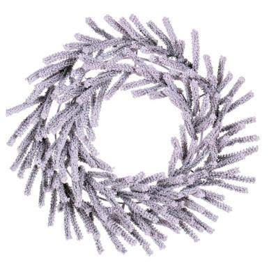 Vickerman 30" White Artificial Wreath - Vickerman K226230